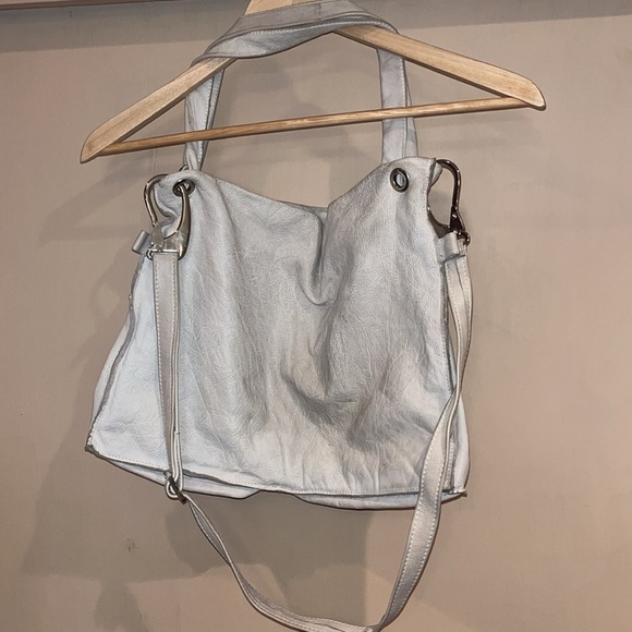 Laura Di Maggio cream leather hobo bag , cross or tote. Made in Italy/ preowned - Picture 5 of 12